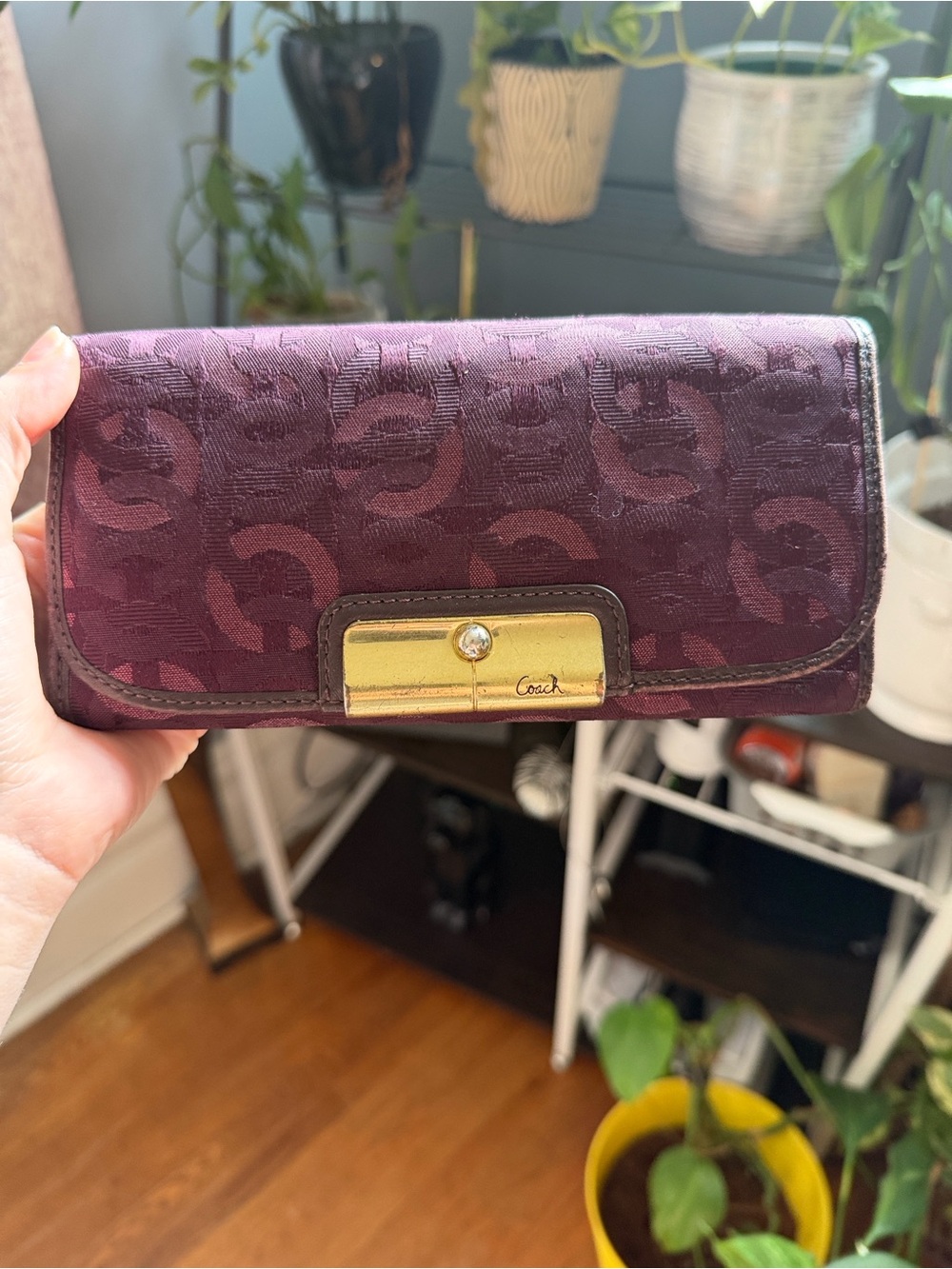 Ashley Op Art Sateen Slim Envelope Wallet